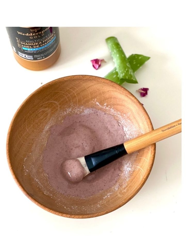 Aloe and Rose Clay Mask  with Hyaluronic Acid