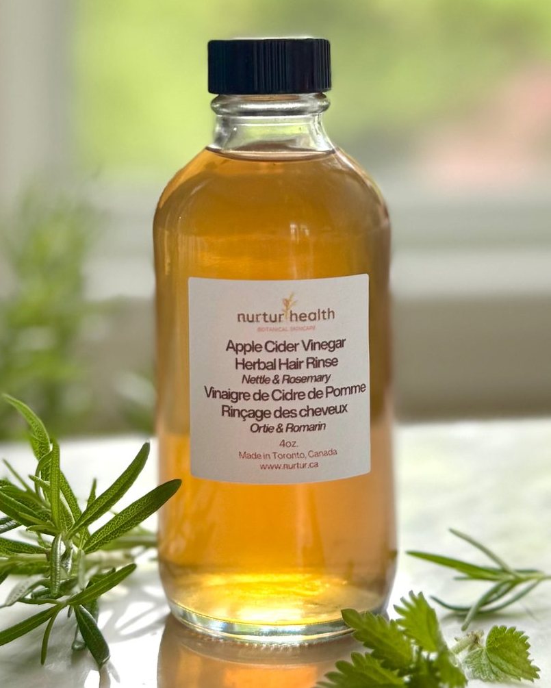 Apple Cider Vinegar Herbal Hair Rinse