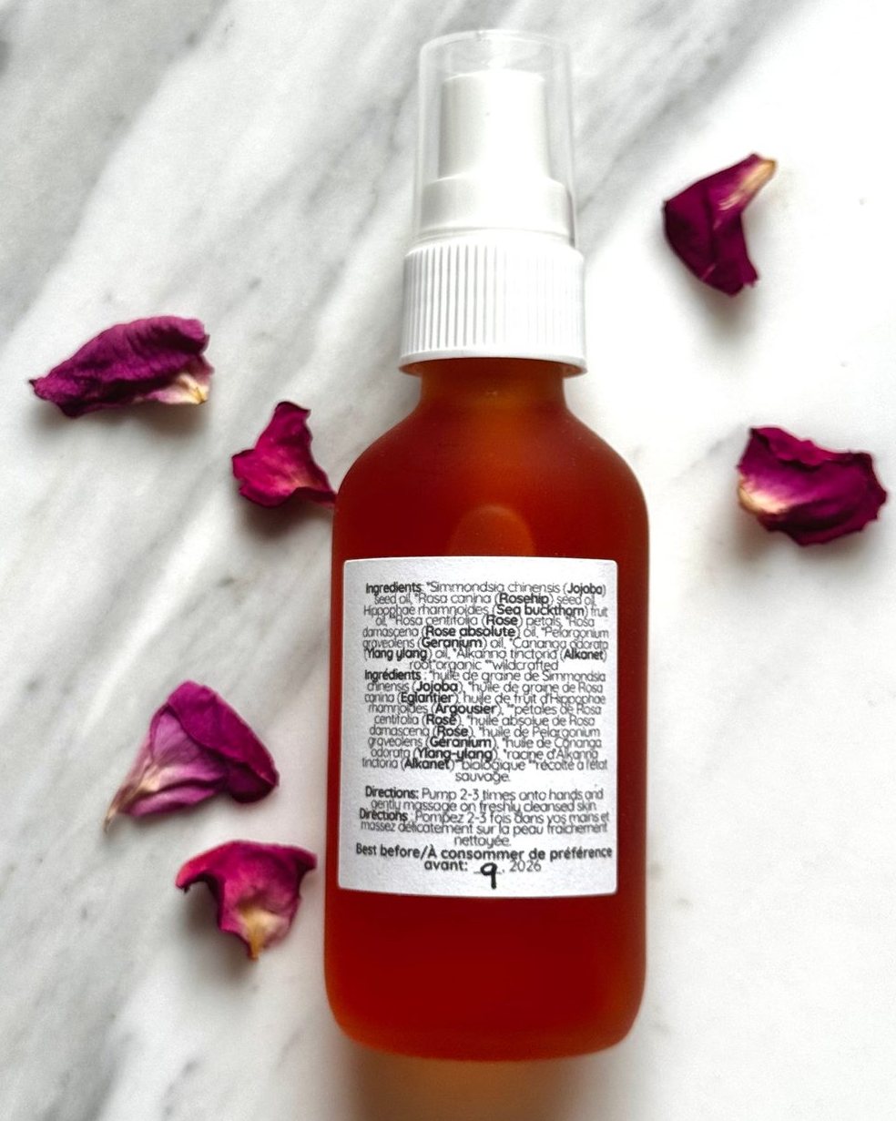 Botanical Face Oil Serum Triple Rose