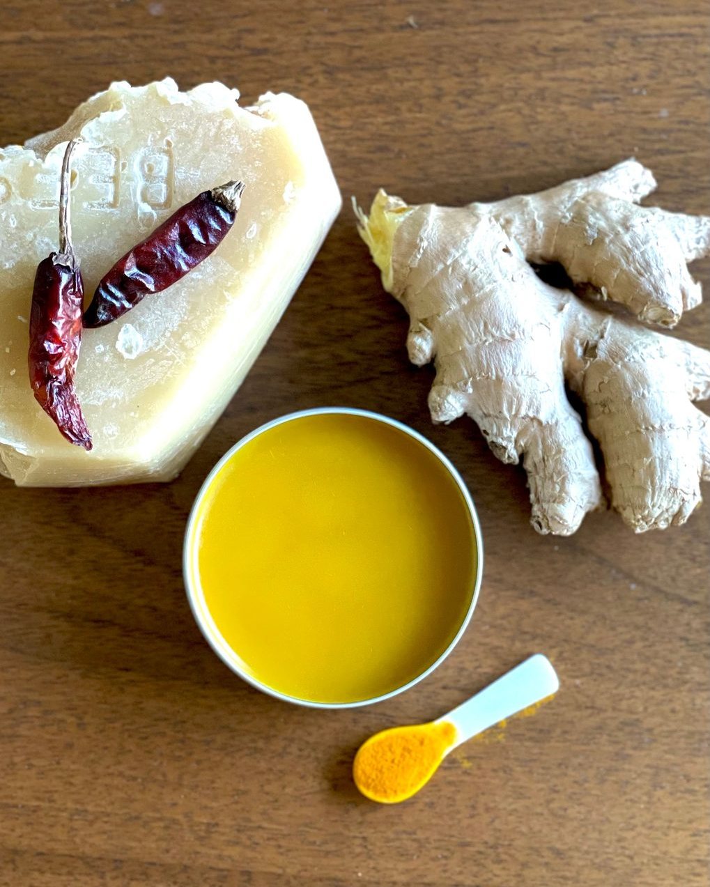 Sore Muscle Salve with Cayenne and Turmeric
